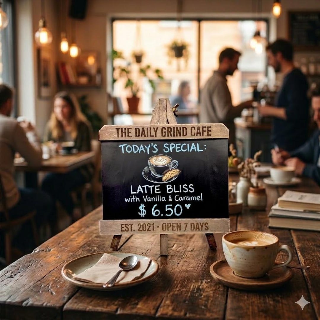 Writable Sign Customisable Re-writable Chalkboard Sign | Rustic Driftwood Frame ...