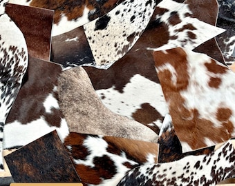 Genuine Cowhide Offcuts – Arts and Crafts Material, Leather Remnants
