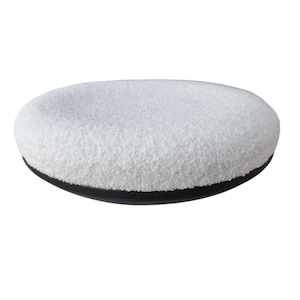 Handmade Boucle Fabric | Round Bar Stool | Counter Stool Replacement Seat Top