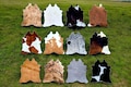 Genuine cowhide mini rugs / cowhide mats / cowhide table center piece / cowhide wall hanging
