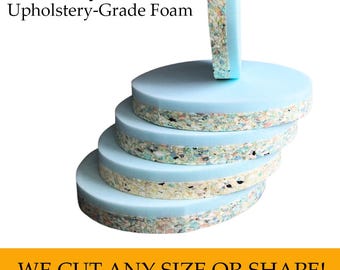 Upholstery Grade Round 2" Thick Dual Layer Foam for bar and counter stools