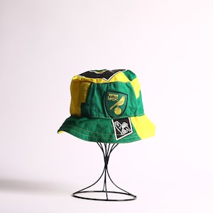 Norwich City 2013/14 Upcycled Classic Football Shirt Bucket Hat