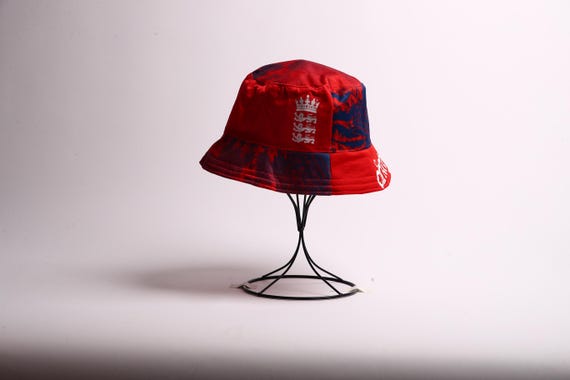 England Cricket Upcycled Classic Cricket Shirt Bucket Hat - Main Image