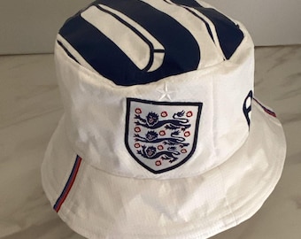 England Euro 2024 (Jude Bellingham) Upcycled Classic Football Shirt Bucket Hat