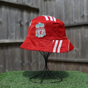 Liverpool FC 2006-08 Upcycled Classic Football Shirt Bucket Hat