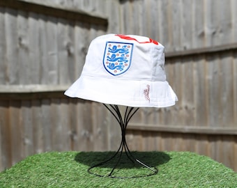Upcycled Classic White Bucket Hat England World Cup 2022 (jack Grealish) Upcycled Classic  main image 2