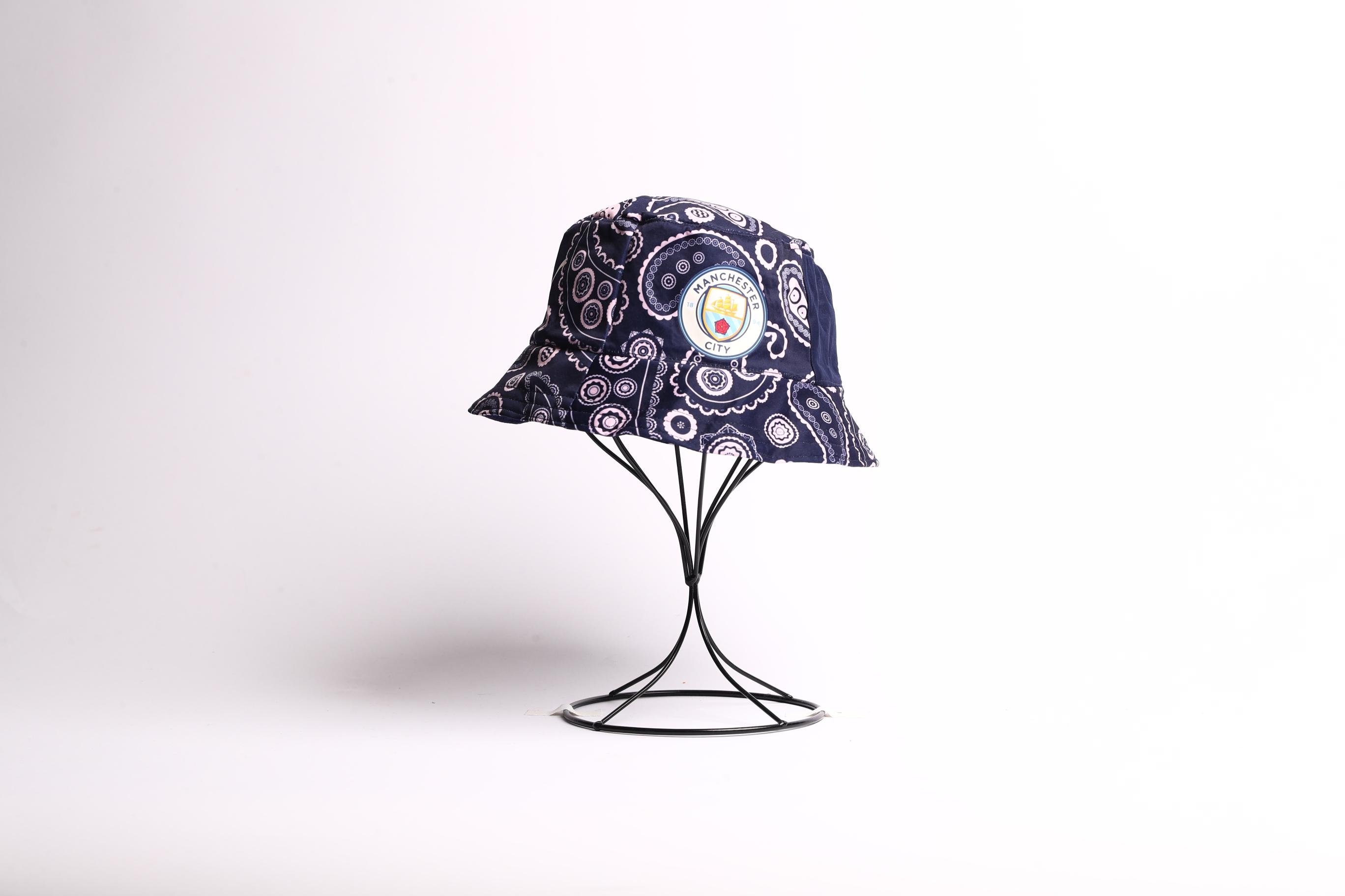 Manchester City 2020/21 Upcycled Classic Football Shirt Bucket Hat