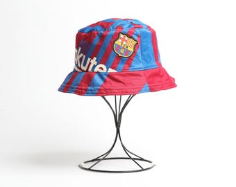 Sombrero tipo pescador con diseño de camiseta clásica reciclada del FC Barcelona 2021/22