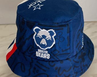 Bristol Bears Upcycled Klassischer Rugby-Shirt-Eimer-Hut