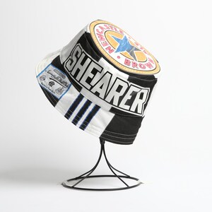 Newcastle United (Alan Shearer) 1995-97 Upcycled Classic Football Shirt Bucket Hat image 3