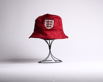 England Lionesses 2019 Upcycled Classic Football Shirt Bucket Hat