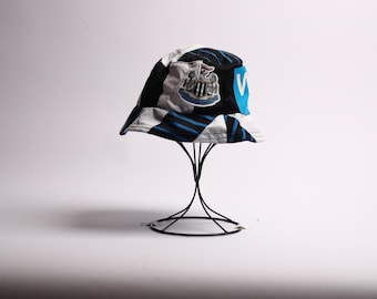Newcastle United 2015/16 Upcycled Classic Football Shirt Bucket Hat