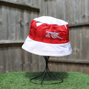 Arsenal 1988/90 Upcycled Classic Football Shirt Bucket Hat