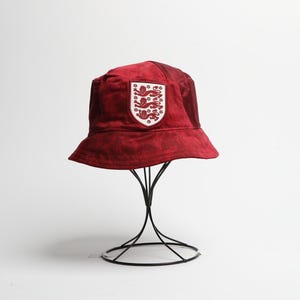 England Lionesses 2019 Upcycled Classic Football Shirt Bucket Hat