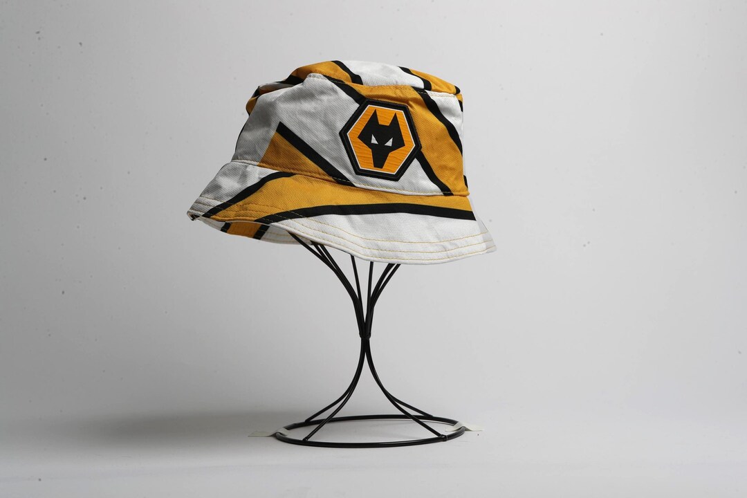 Wolverhampton Hat Wolverhampton Wanderers 2021/22 Upcycled Classic Football Shirt Bucket ...