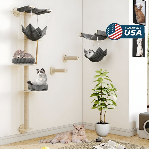 Wall Mounted Cat Tree Etsy