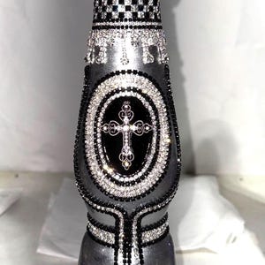 Hand Painted empty Tequila Bottle