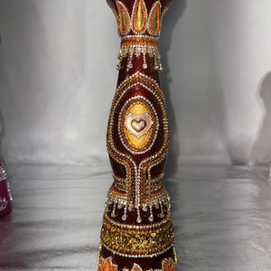 Hand Painted empty Tequila Bottle