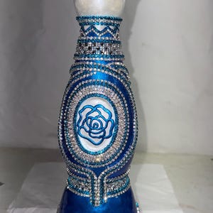 Hand Painted Tequila Bottle