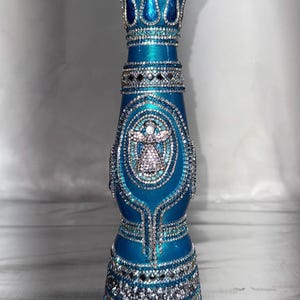 Hand Painted empty Tequila Bottle