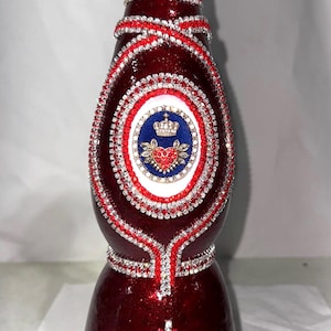 Hand Painted empty Tequila Bottle