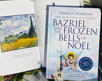 Travel with quirky angels to 19th-c France and experience Christmas magic and humor in this beautiful holiday novel. Full of famous art.