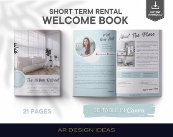 Airbnb Welcome Guide Bundle - Customizable Digital Templates. Vacation Rental  House Guide Canva