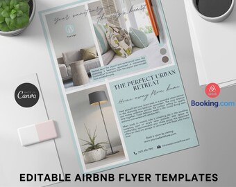 Airbnb Flyer Templates: Minimalist Vacation Rental Marketing (Canva)