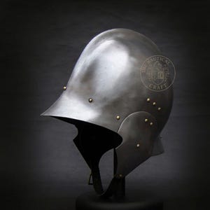 Burgonet Helmet – Handcrafted Medieval Steel Armor for Reenactments, LARP & Collectors