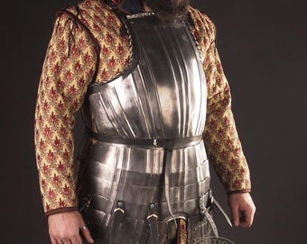 Landsknecht Cuirass - Handcrafted Renaissance Breastplate Armor - German Mercenary Steel Armor for LARP, Reenactment & Cosplay