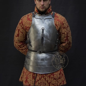 Handmade Steel Churburg Cuirass: Medieval Armor for LARP/SCA