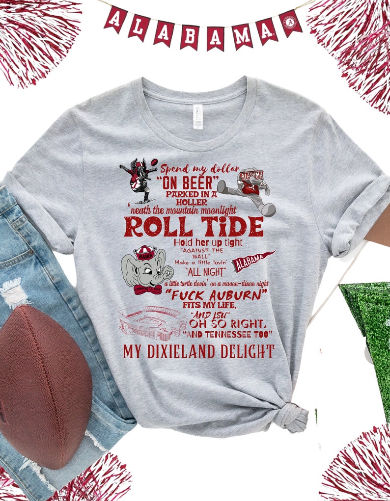My Dixieland Delight Alabama Game Day PNG Only Download Etsy