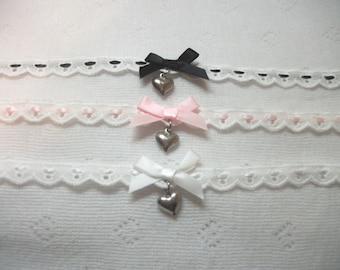 Angel girl lace choker