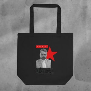Emiliano Zapata Tote Bag, EZLN Bag, Anarchist Tote, Leftist