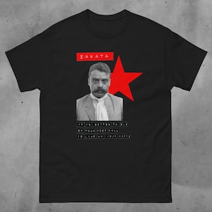 Emiliano Zapata T-Shirt, EZLN Shirt, Anarchist Tee, Leftist