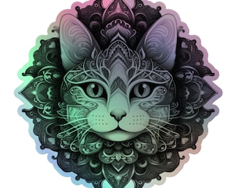 Majestic Cat 3 - Adesivo olografico