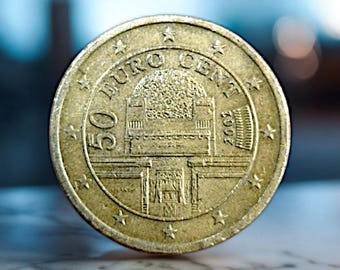 2002年 ドイツ 50ユーロセント硬貨 G ミント 希少コイン