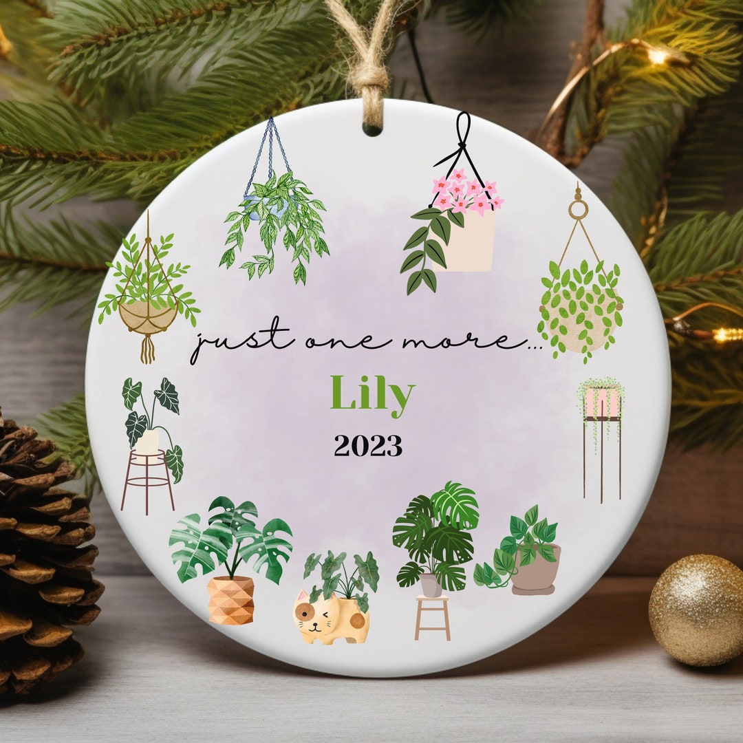 Plant Lovers Keepsake Custom Ornament Personalized Gift Personalized