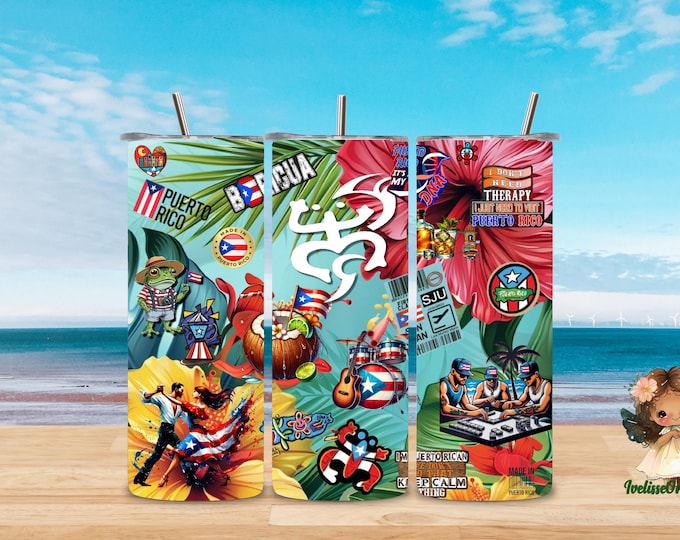 Puerto Rico label for glasses and more...