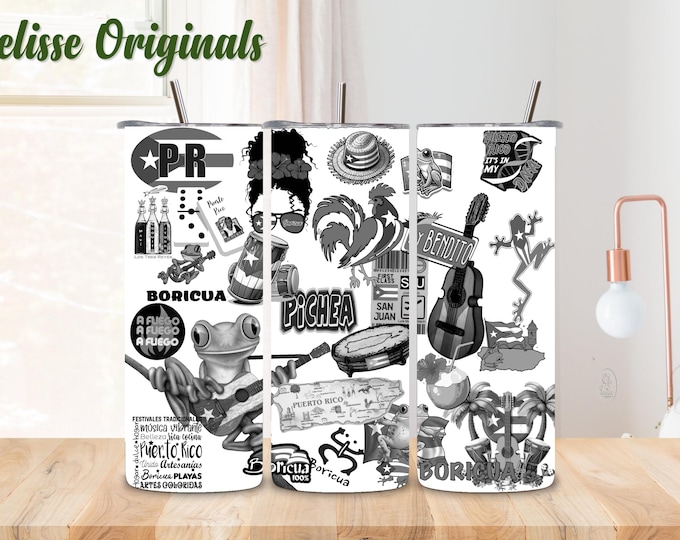 Puerto Rico label for glasses and more...