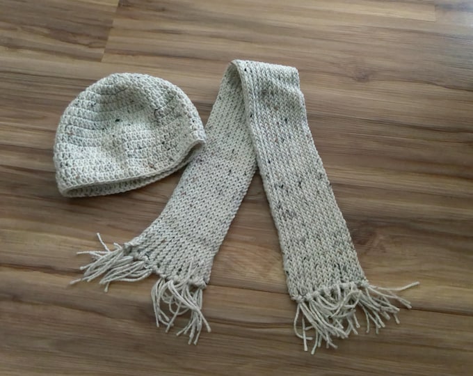 Crochet Hat and Scarf Set (girl)