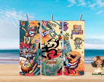 Puerto Rico label for glasses and more...