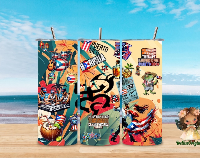 Puerto Rico label for glasses and more...