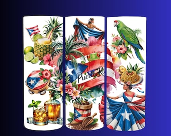 Puerto Rico label for glasses and more...