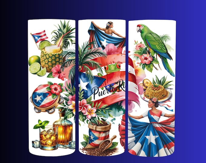 Puerto Rico label for glasses and more...