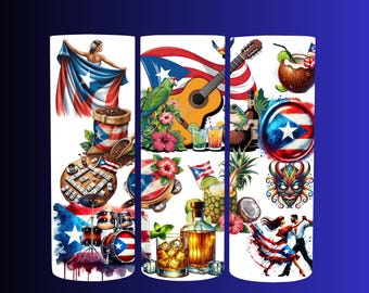 Puerto Rico label for glasses and more...