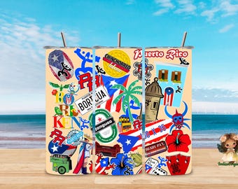 Puerto Rico label for glasses and more...