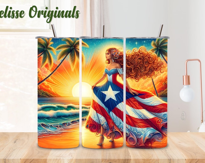 Puerto Rico label for glasses and more...