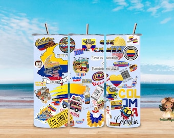 Colombia 20oz sublimated thermal tumbler