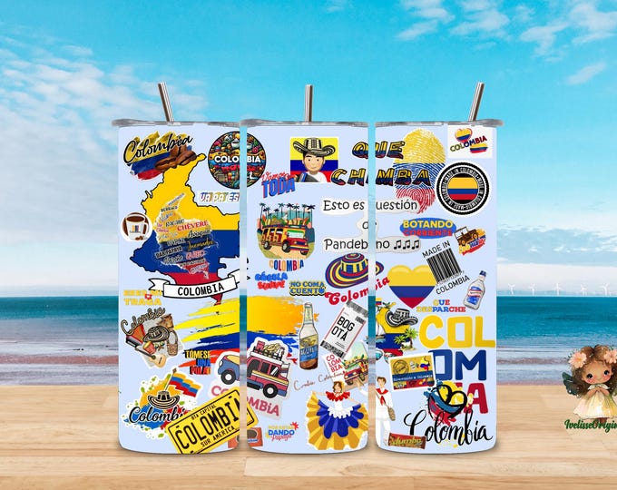 Colombia 20oz sublimated thermal tumbler